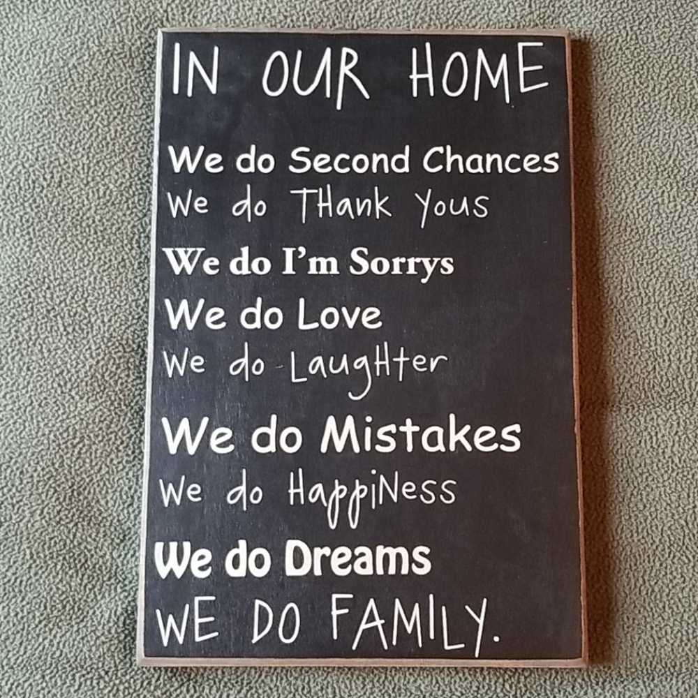 'We do Family' wall art